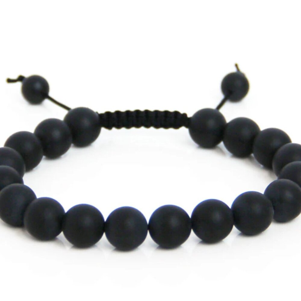 Handmade Lava Bead Bracelet: Natural Stone Adjustable Bracelet - NEW - BUNCLE